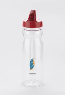 TRANCE szívószálas palack - piros