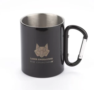 CAMP bögre karabinerrel - Fekete