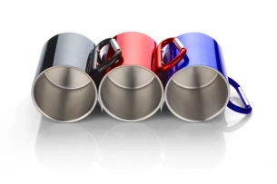 CAMP bögre karabinerrel - piros