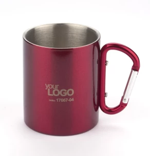 CAMP bögre karabinerrel - piros