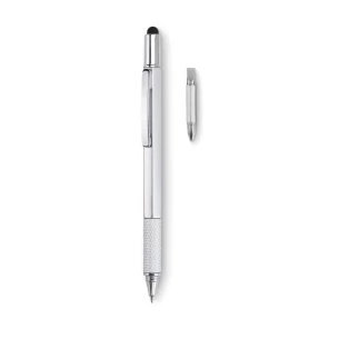 Vízszintes toll vonalzóval - TOOLPEN - matt ezüst