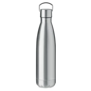Dupla falú palack 500ml - MATIS - matt ezüst
