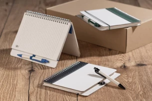 REGALI jegyzettömb vonalzóval és tollal - Zöld