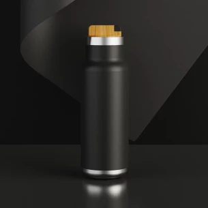 Horten 530 ml-es termikus palack - Fekete
