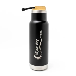 Horten 530 ml-es termikus palack - Fekete