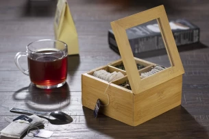 TEA doboz - barna