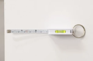 RIZO mérőszalag kulcstartó 1 m - fehér