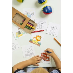 Színező készlet, zsírkréták | Hadley - semleges