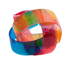 Rugalmas vonalzó - piros