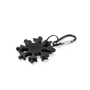 Multifunkciós szerszám, 17 funkció, karabiner - Fekete