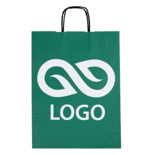 Ajándékcsomag A4 színes táska - zöld