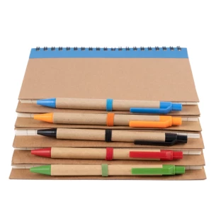 Eco3 jegyzettömb tollal - narancssárga