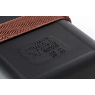 Reggeli doboz 1 L, bambusz fedéllel - Fekete