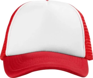 Trucker sapka - Piros/Fehér