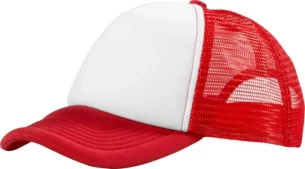 Trucker sapka - Piros/Fehér