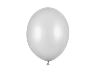 Fémezett léggömb 30cm - Ezüst