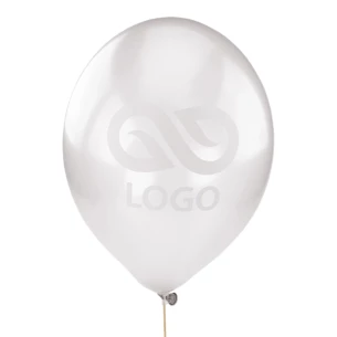 Fémezett léggömb 30cm - Ezüst