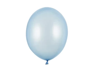 Fémezett léggömb 30cm - Világoskék
