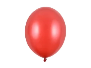 Fémezett léggömb 30cm - Piros