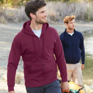 FOTL cipzáras kapucnis pulóver - szürke