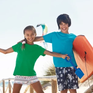 FOTL ValueWeight gyermek póló - Sötétszürke Melange