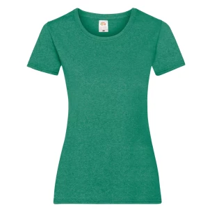 FOTL Lady-Fit ValueWeight póló - Zöld Melange