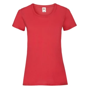 FOTL Lady-Fit ValueWeight póló - Piros