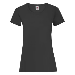 FOTL Lady-Fit ValueWeight póló - FEKETE
