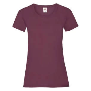 FOTL Lady-Fit ValueWeight póló - burgundi
