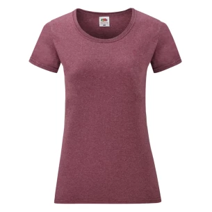 FOTL Lady-Fit ValueWeight póló - Maroon Melange