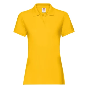 Fruit Of The Loom Premium női póló - Sötét sárga