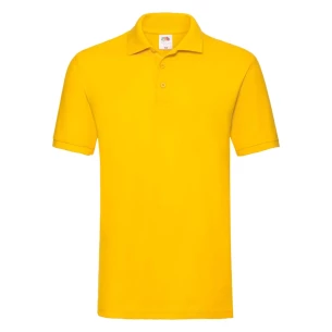 Fruit Of The Loom Premium Polo Shirt - Sötét sárga