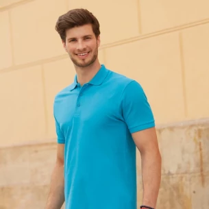 Fruit Of The Loom Premium Polo Shirt - Sötét tengerészkék