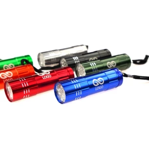 Led zseblámpa - Fekete