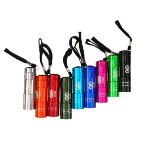 Led zseblámpa - Fekete