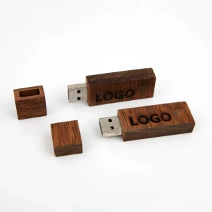 Wood 32Gb pendrive - bézs